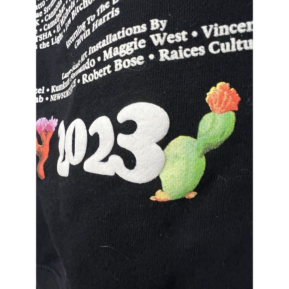Coachella 2023 Hoodie Men Size M Puffy Print Frank Ocean Bad Bunny Merch - Picture 5 of 6